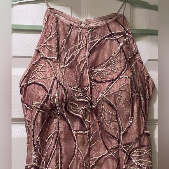 Aidan Mattox Mauve Champagne Evening Gown - Picture 4 of 9